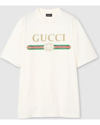 Gucci - Cotton T-Shirt With Logo - Lyst