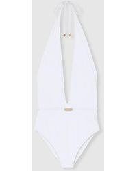 Gucci - Jersey Bodysuit With Metal Tag - Lyst