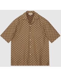Gucci - GG Linen Blend Shirt - Lyst