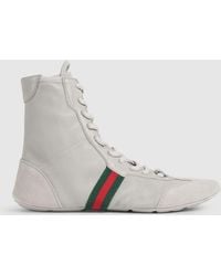 Gucci - Flex High-Top Sneaker, Suede - Lyst