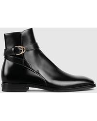 Gucci - Herrenstiefelette Mit Schnalle, Größe - Lyst