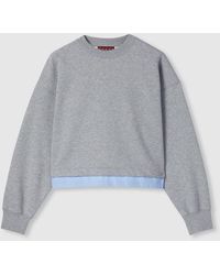 Gucci - エンブロイダリー コットンジャージー スウェットシャツ, グレー, ウェア - Lyst