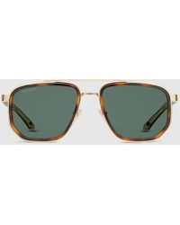 Gucci - Navigator Frame Sunglasses - Lyst