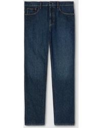 Gucci - Slim Fit Cotton Denim Trousers - Lyst