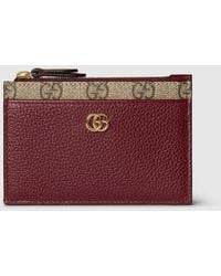 Gucci - Gg Marmont Zip Key Pouch, Leather - Lyst