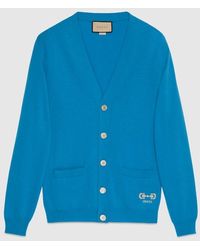 Gucci - Knit Cashmere Cardigan Sweater - Lyst