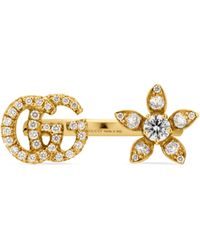 gucci flora 18k ring