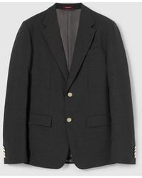 Gucci - Single-Breasted Selvedge Wool Jacket - Lyst