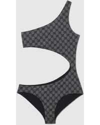 Gucci - Badeanzug Aus Gg Stretch-Jersey Mit Print, Grösse - Lyst