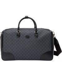 Gucci Large Duffle Bag With Interlocking G - Zwart