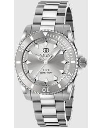 Gucci - Dive Watch, 40Mm, Steel - Lyst
