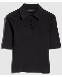 Gucci - Stretch Knit Silk Polo Shirt With Embroidery - Lyst
