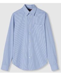 Gucci - Camisa De Popelina De Algodón Con Bordado, Talla - Lyst