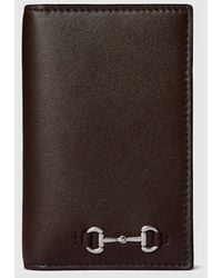 Gucci - Porte-Cartes Long Avec Détail Mors - Lyst