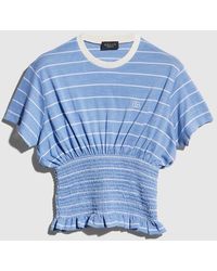 Gucci - Striped Silk Jersey T-Shirt - Lyst
