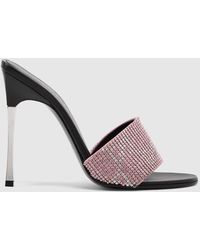 Gucci - Crystal Bombshell Slide Sandal, Fabric - Lyst