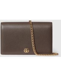 Gucci - Bi-Color Gg Marmont Wallet On Chain - Lyst