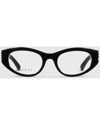 Gucci - Oval Optical Frame - Lyst