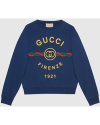 Gucci - Cotton ' Firenze 1921' Sweatshirt - Lyst