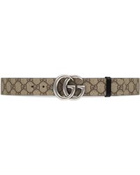 Gucci gg Marmont Reversible Belt - Natural