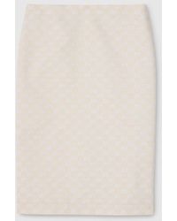 Gucci - Gg Cotton Gabardine Skirt - Lyst