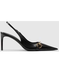 Gucci - Donna Slingback Pump, Leather - Lyst