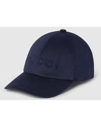 Gucci - Baseballkappe Aus Baumwolle Mit Stickerei, Grösse - Lyst