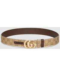 Gucci - Cut Gg Marmont Reversible Belt, Size 100 - Lyst