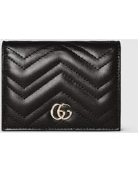 Gucci - Portefeuille Porte-Cartes Gg Marmont - Lyst