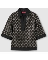 Gucci - Top De Lamé Y Tweed De Lana, Talla - Lyst