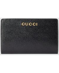 Gucci - Zip Around Wallet With Script - Lyst