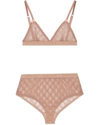 Gucci gg Tulle Lingerie Set - Pink