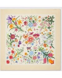 Gucci - Printed Silk Twill Carré - Lyst