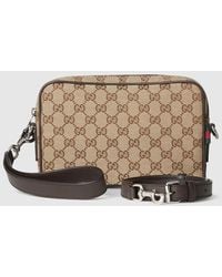 Gucci - Gg Canvas Small Crossbody Bag, Gg Canvas - Lyst