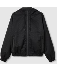 Gucci - ライトウェイト Ggナイロン ジャカード ジャケット, ブラック, ウェア - Lyst