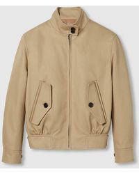 Gucci - Bomberjacke Aus Baumwolldrell Mit Prägung, Grösse - Lyst