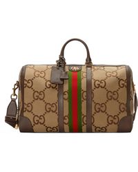 Gucci Große reisetasche mit jumbo gg - Braun