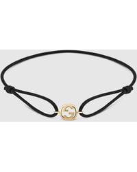 Gucci - Interlocking 18K Charm Bracelet - Lyst