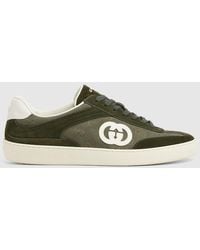 Gucci - 〔G75〕メンズ スニーカー, グリーン, Ggキャンバス - Lyst