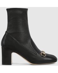 Gucci - 〔グッチ ホースビット〕ウィメンズ アンクルブーツ, ブラック, レザー - Lyst