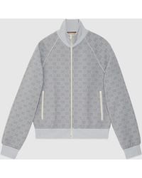 Gucci - GG Nylon Jacquard Zip Jacket - Lyst