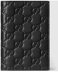Gucci - Gg Emblem Passport Case - Lyst