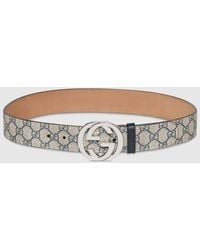 Gucci - Gürtel Gg Supreme Mit Gg Schnalle, Grösse 100 - Lyst