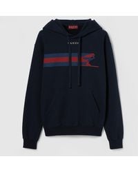 Gucci - Cotton Jersey Sweatshirt With Print - Lyst