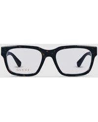 Gucci - Rectangular Optical Frame - Lyst