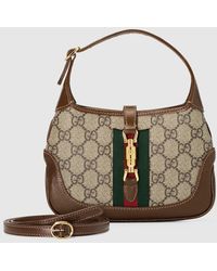 Gucci - 〔グッチ ジャッキー 1961〕ミニ バッグ, ベージュ, GGキャンバス - Lyst