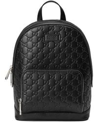 black gucci backpack women's