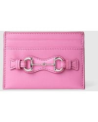 Gucci - Card Case With Horsebit, Leather - Lyst