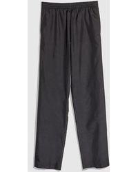 Gucci - Silk Poplin Leisure Pants With Web - Lyst