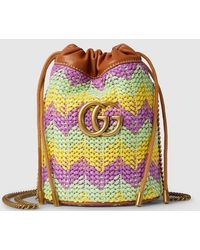 Gucci - GG Marmont Super Mini Bucket Bag - Lyst